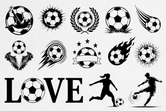 Soccer SVG Bundle, Football SVG