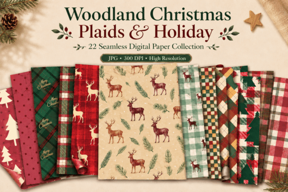 Woodland Christmas Plaids and Holiday