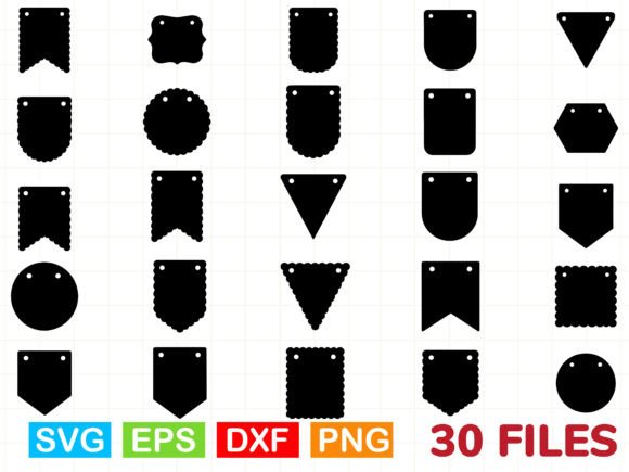 Banner Tag Shape SVG Bundle