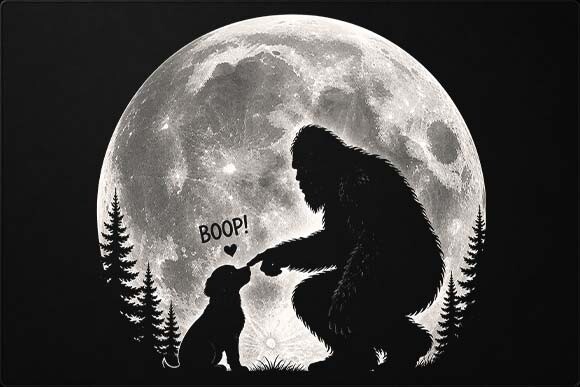 Bigfoot Dog Boop PNG