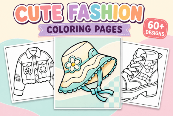 Cute Fashion Coloring Pages #2