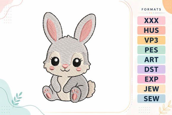 Cute Sitting Bunny Mini