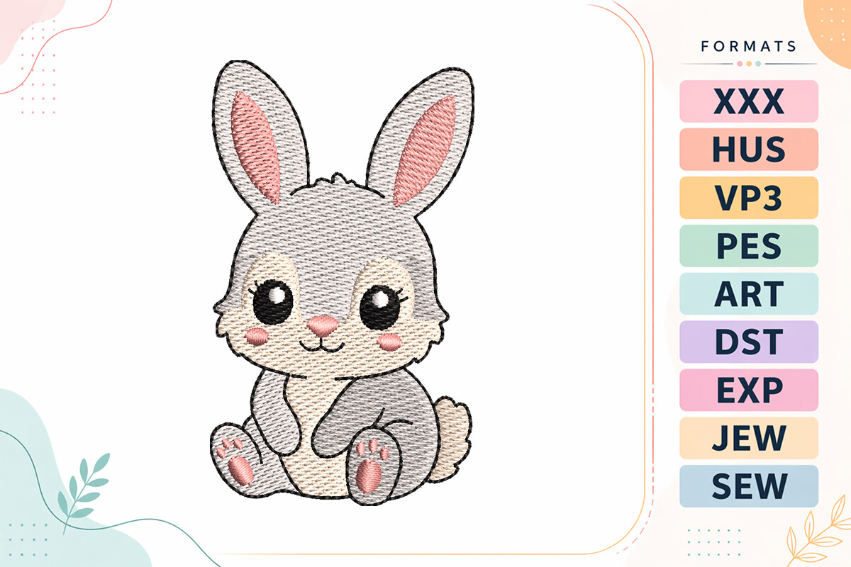 Cute Sitting Bunny Mini