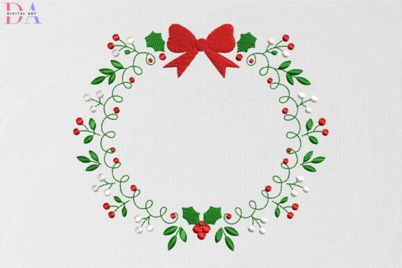 Elegant Holly Wreath with Bow