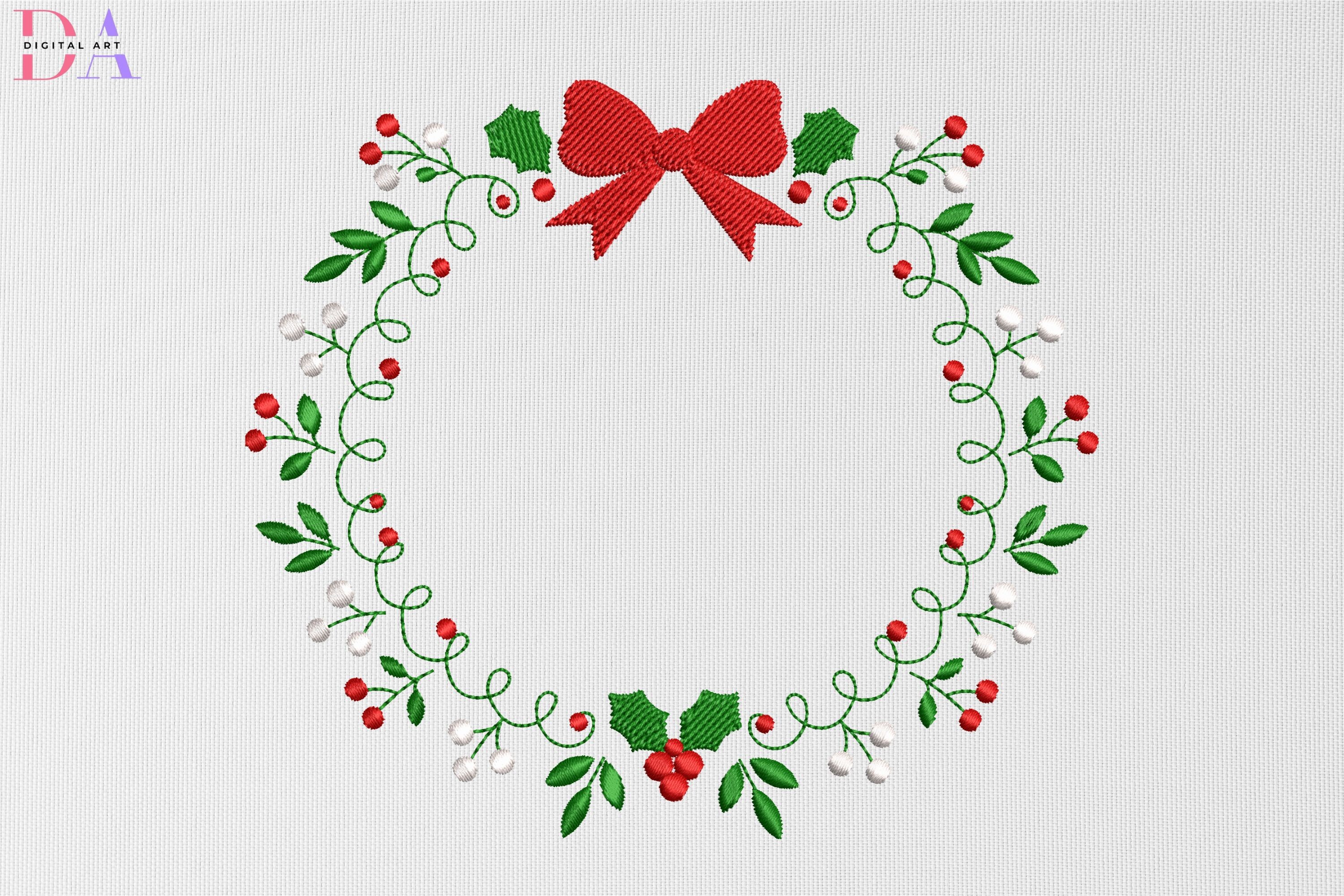 Elegant Holly Wreath with Bow