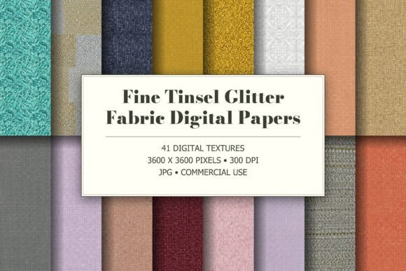 Fine Tinsel Glitter Fabric Textures
