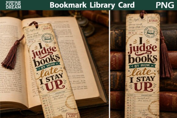 Funny Library Card Bookmark
