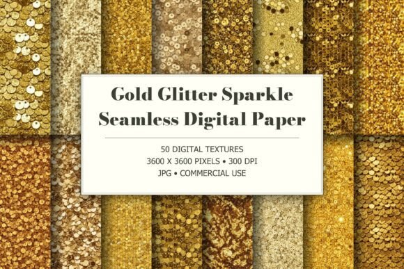 Gold Glitter Sparkle Textures