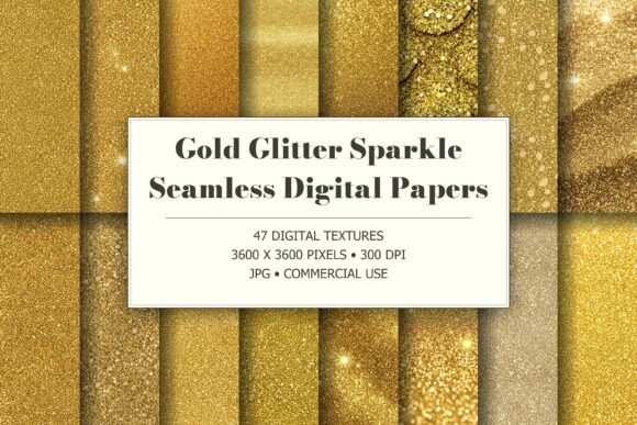 Gold Glitter Sparkle Textures