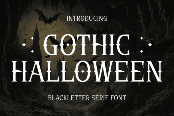 Gothic Halloween Blackletter Font By Eightde