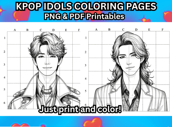 Idols of KPOP Coloring Pages Printables