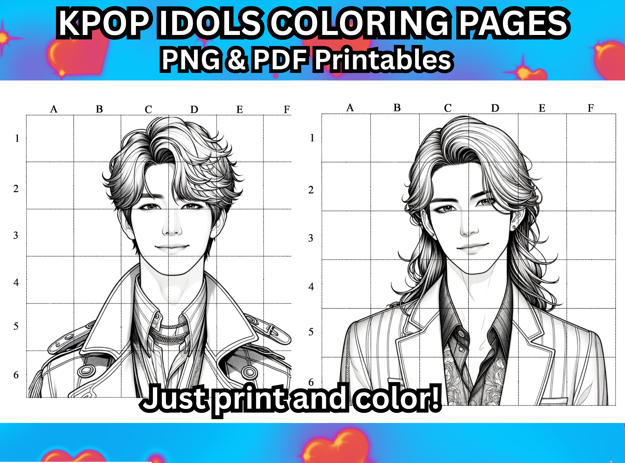 Idols of KPOP Coloring Pages Printables