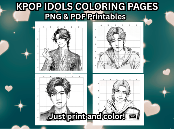 KPOP Idol Coloring Pages Printables