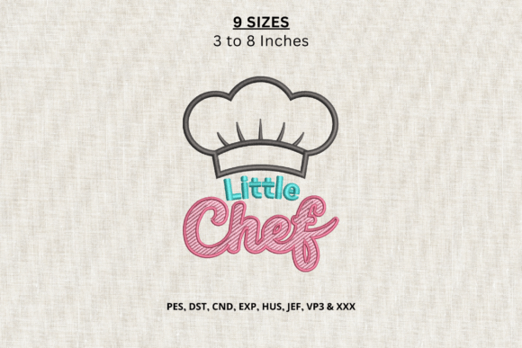 Little Chef Machine Embroidery Design