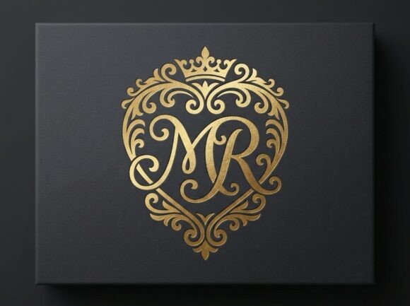 MR Romantic Heart Monogram SVG