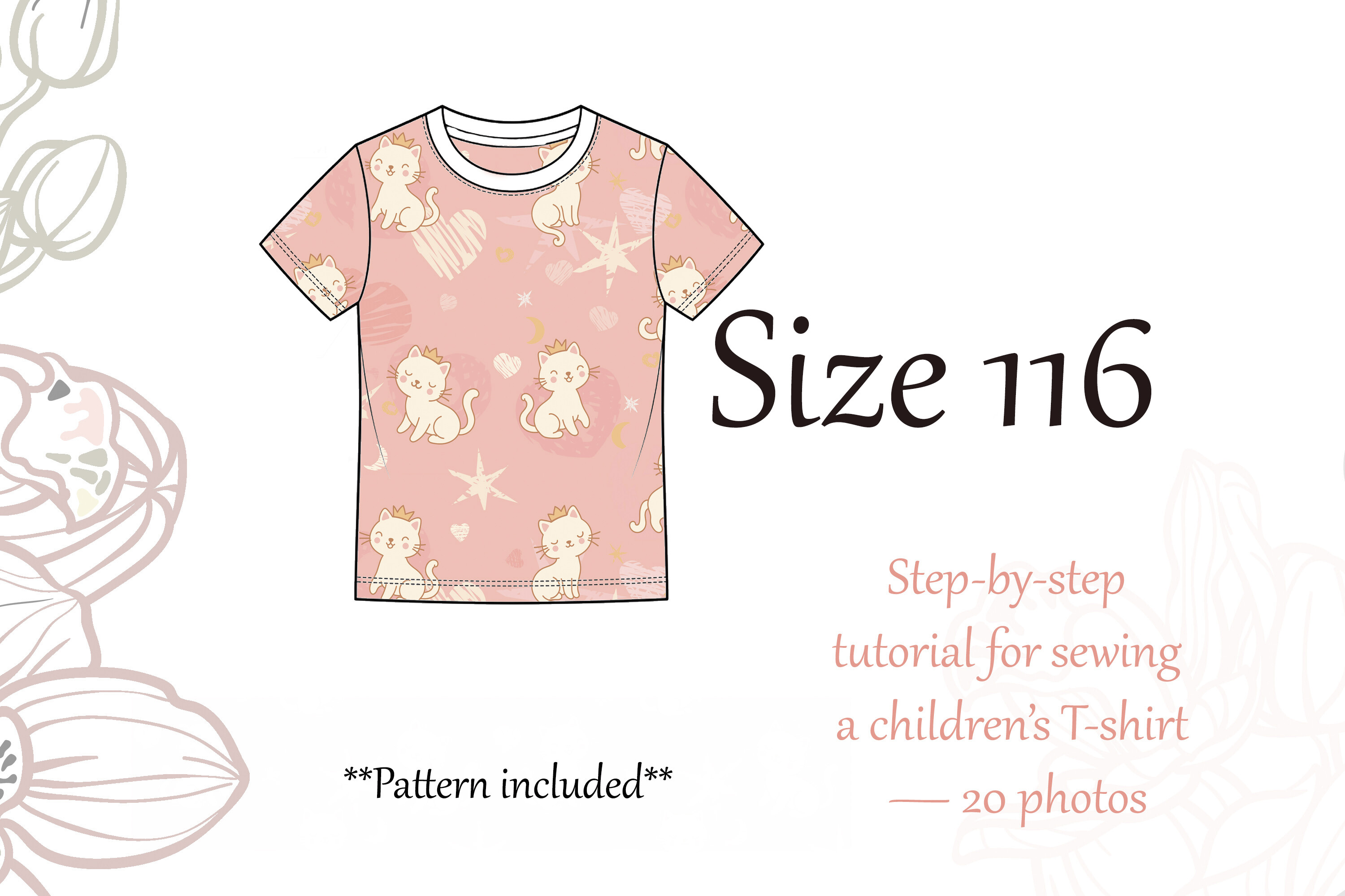 PDF Sewing Pattern T-shirt 116