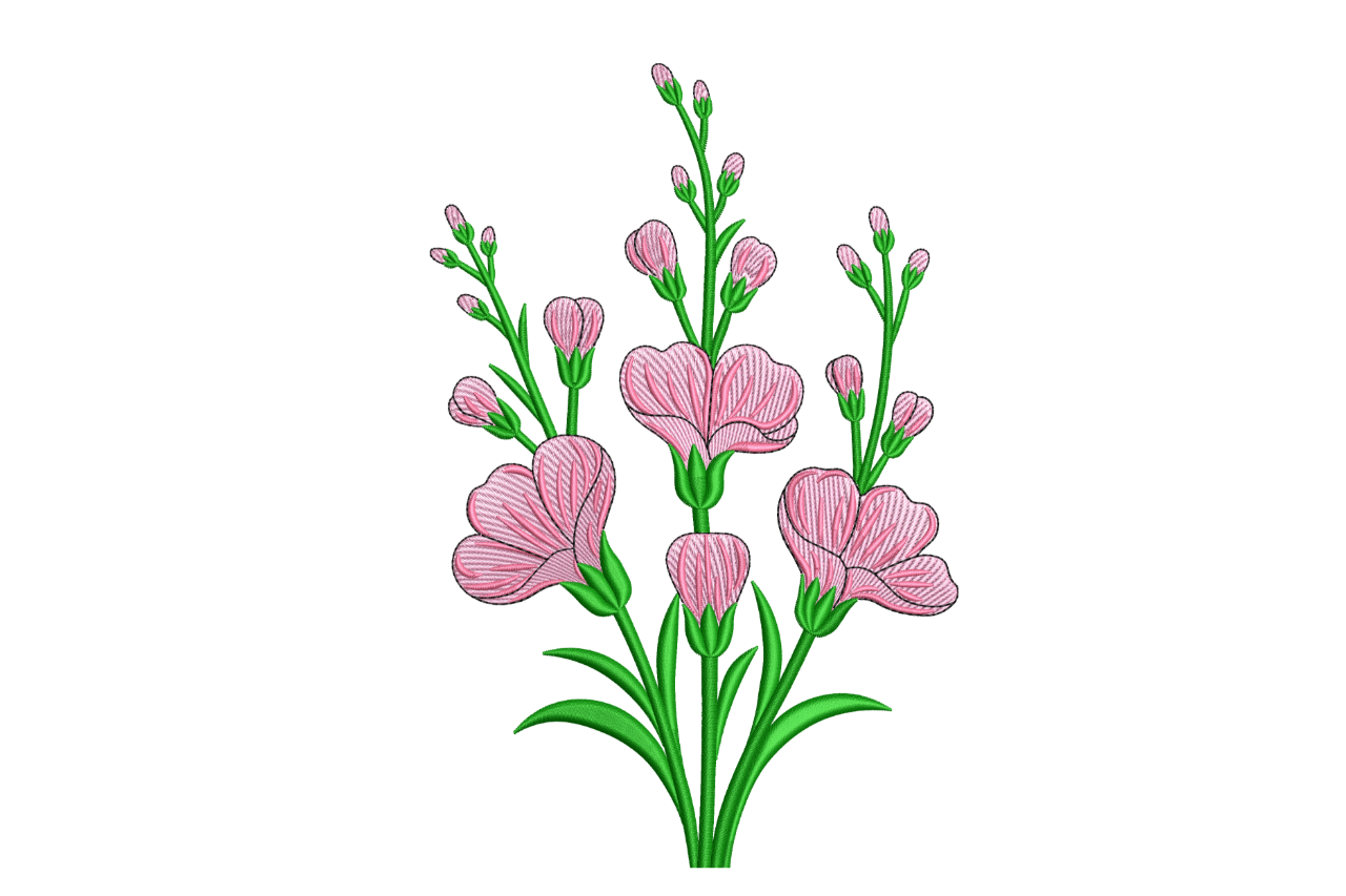 Pink Wildflower Bouquet Botanical