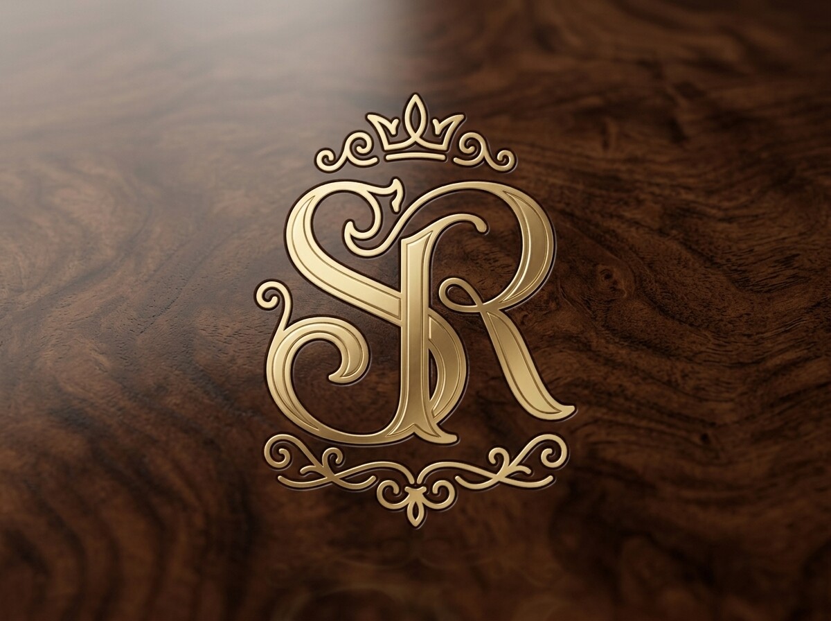 SR Royal Crest Monogram SVG