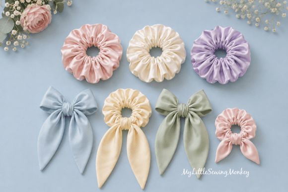 Scrunchie Sewing Pattern Hair Tie Sewing