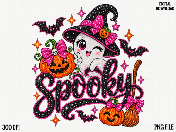 Spooky Halloween Witch Hat Pumpkin PNG