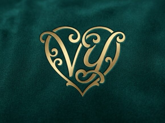 VY Love Romantic Monogram SVG