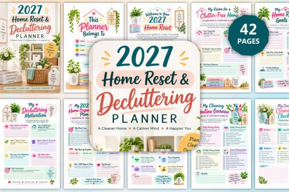 2027 Home Reset & Decluttering Planner