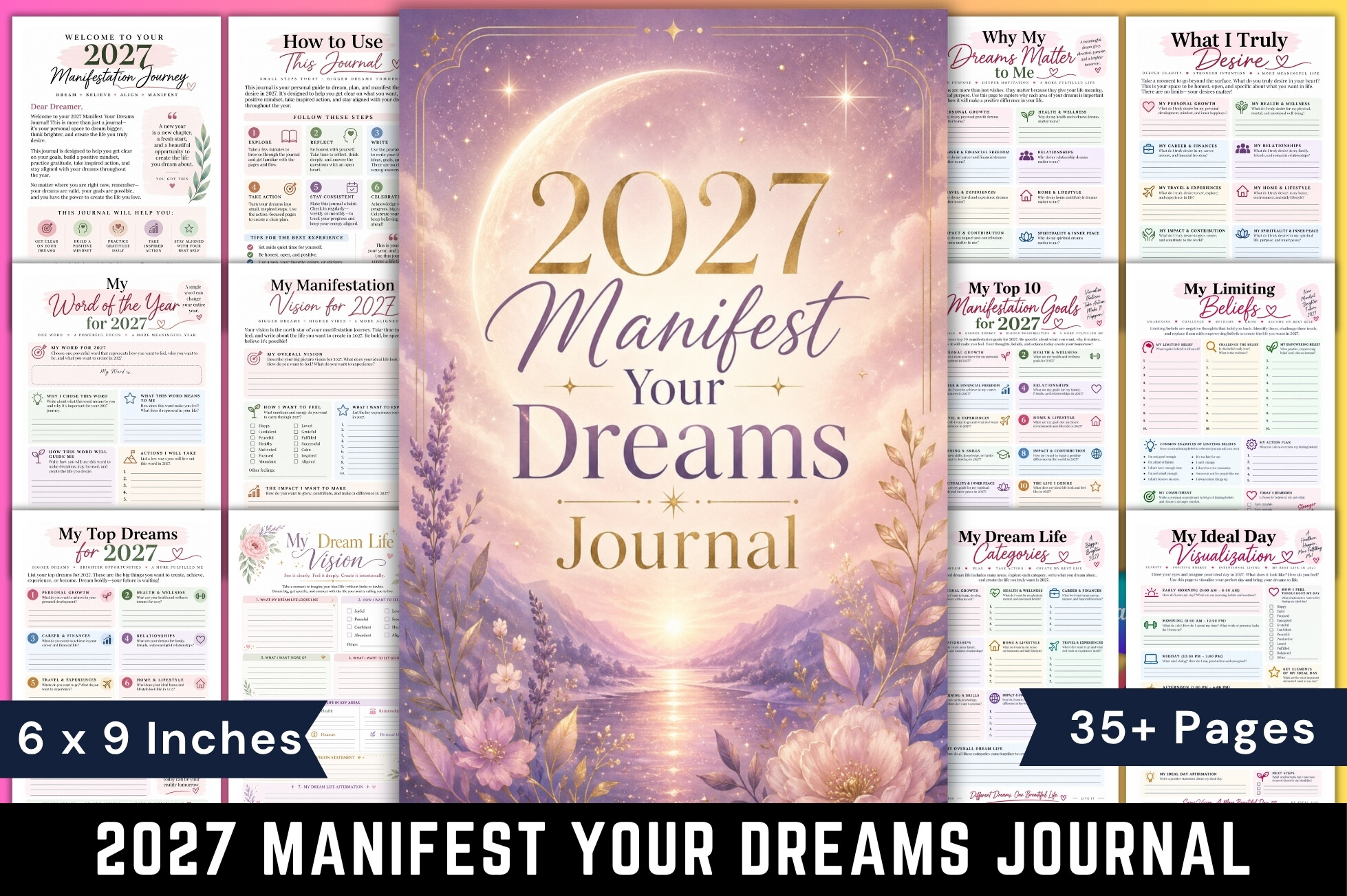2027 Manifest Your Dreams Journal