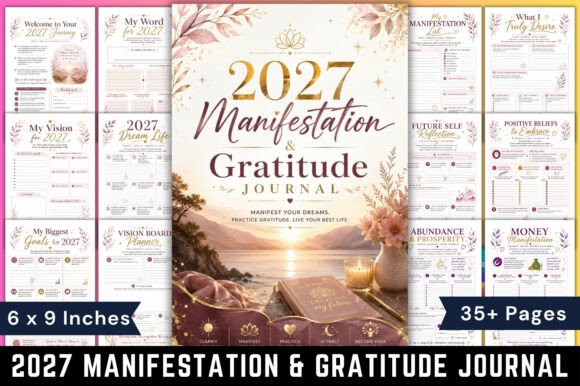 2027 Manifestation & Gratitude Journal