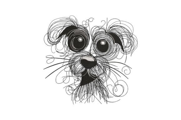 Abstract Scribble Dog