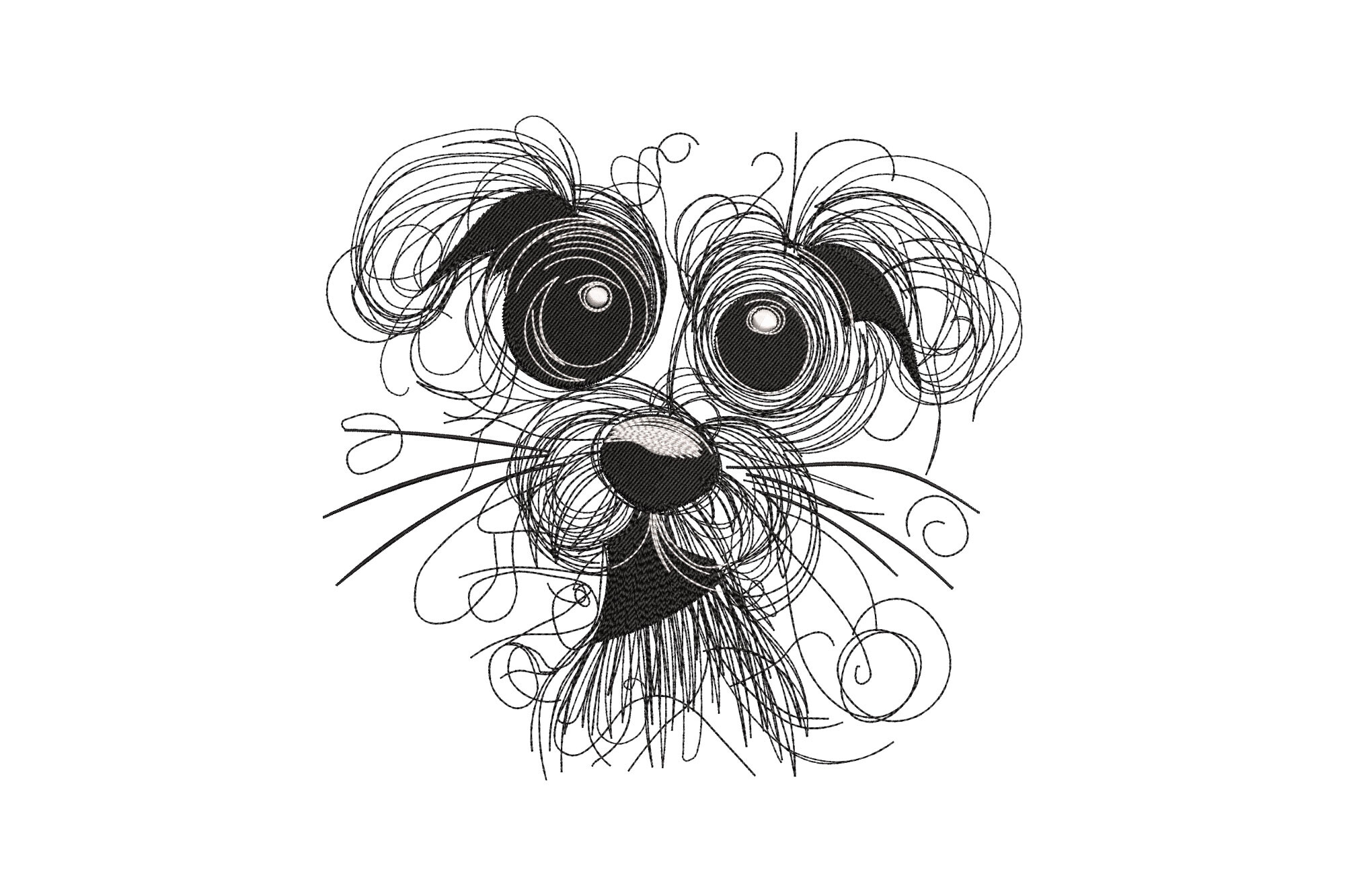 Abstract Scribble Dog