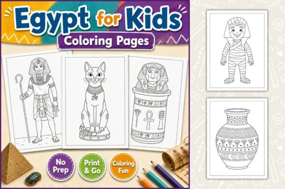 Ancient Egypt History Coloring Printable