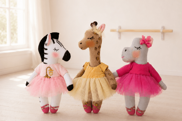 Ballet Animal Dolls Sewing Pattern PDF
