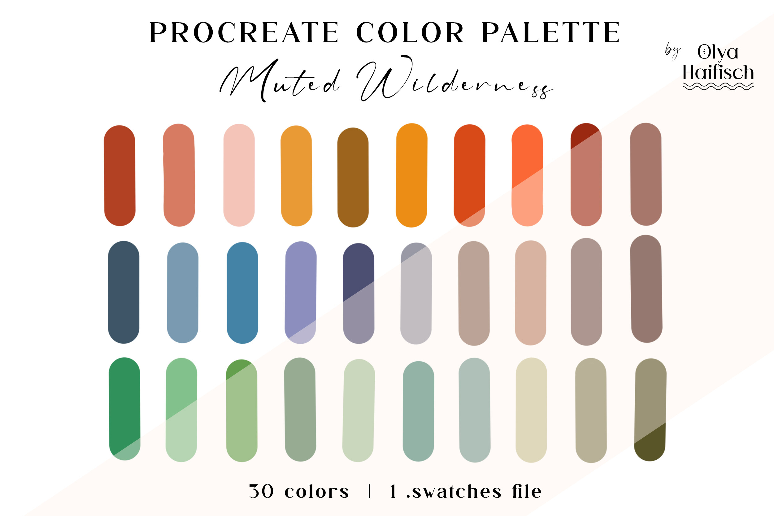 Bright Retro Procreate Color Palette