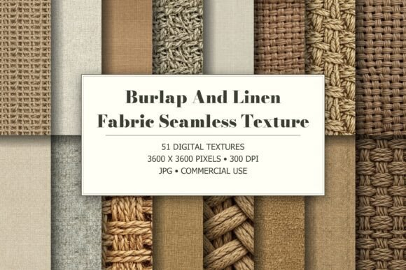 Burlap Linen Woven Textures Graphic Textures By TriDraw