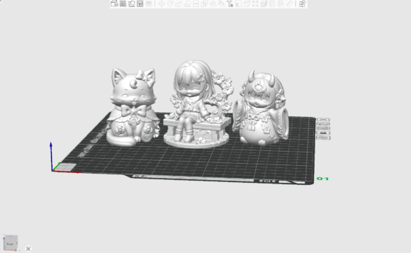 Chibi Figurine STL Bundle – 3 Kawaii Fantasy Characters for 3D Printing - Image 2