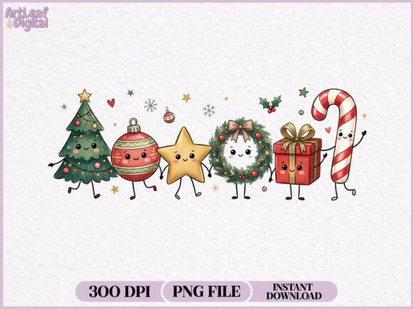 Whimsical Christmas Characters PNG Collection