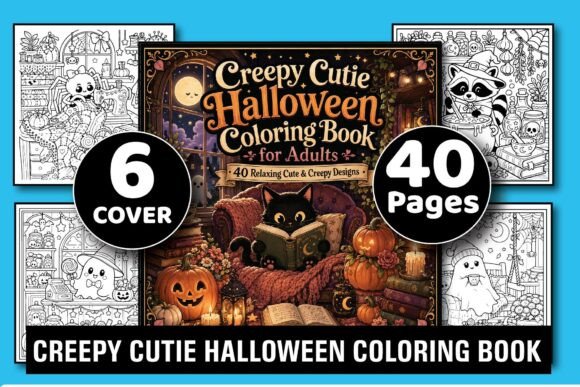 Creepy Cutie Halloween Coloring Book