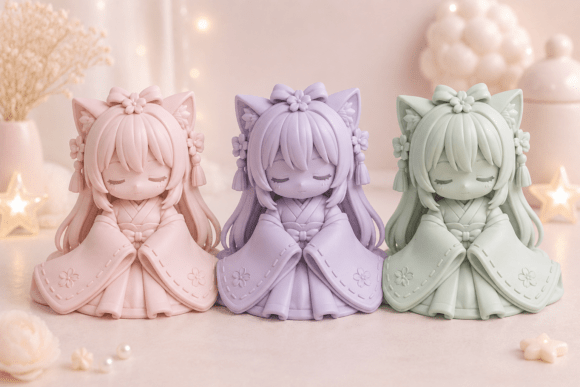 Halloween Cuties Figurine Bundle STL - 5 Spooky-Cute 3D Print Models - Image 18