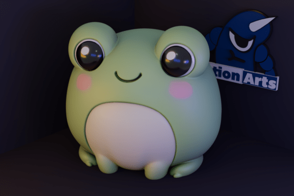 Cute Frog 3D Print Model – Beginner-Friendly STL, Chubby Smiling Frog - Image 1
