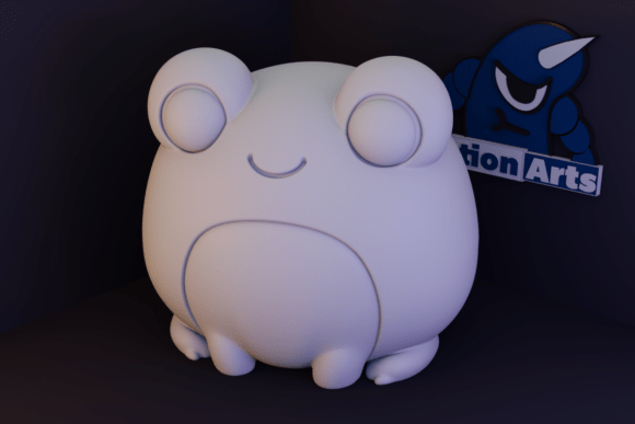 Cute Frog 3D Print Model – Beginner-Friendly STL, Chubby Smiling Frog - Image 2
