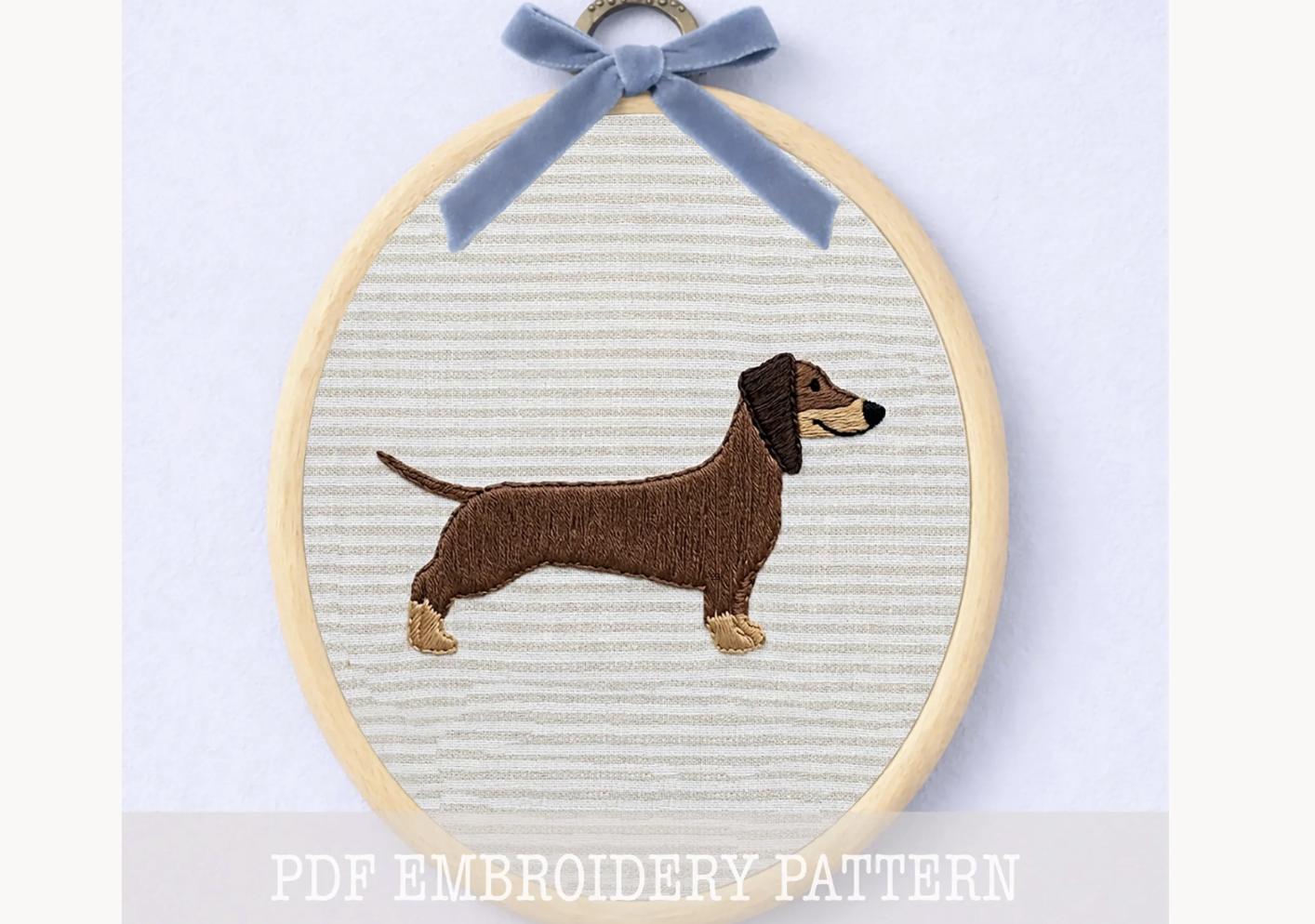 Dachshund Dog Embroidery Pattern