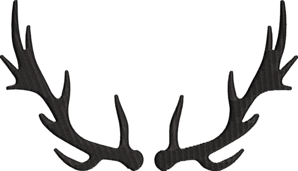 Deer Antler Embroidery Design