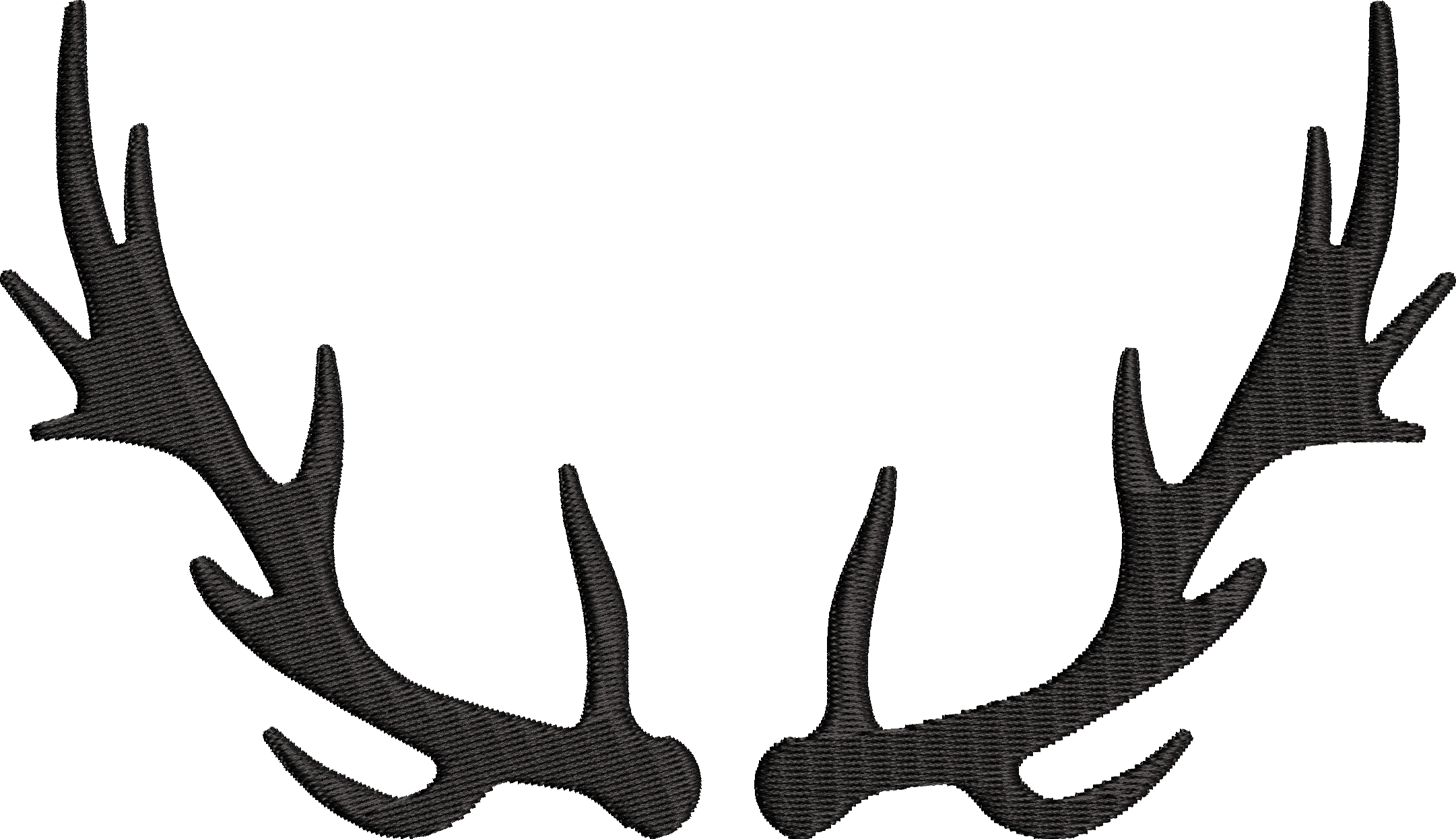 Deer Antler Embroidery Design