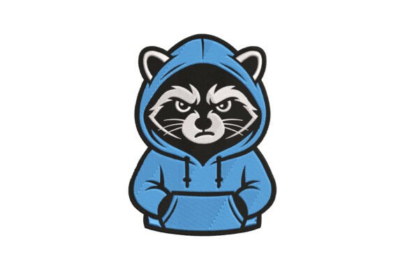 Funny Raccoon in Hoodie
