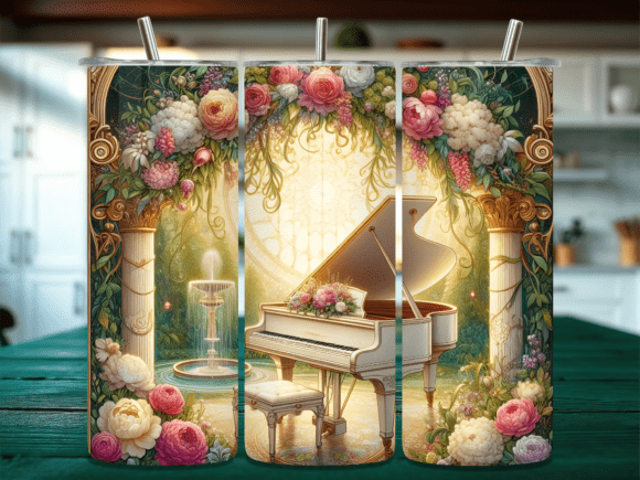 Garden Archway Fountain Piano Tumbler
