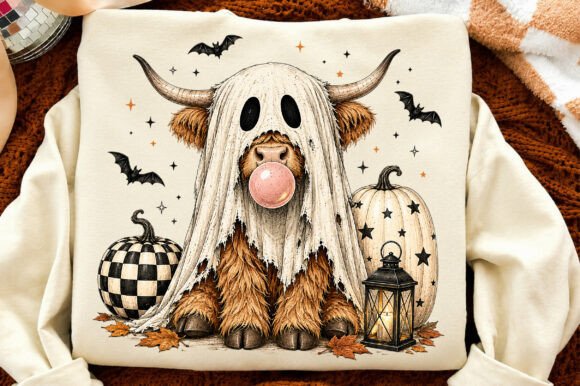 Halloween Highland Cow Png Graphics