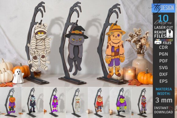 Halloween Wiggly Decor Laser Cut Bundle
