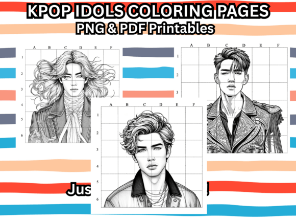 KPOP Idol Coloring Pages for Teen/Adult