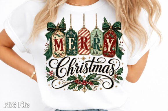 Merry Christmas Gift Tag PNG