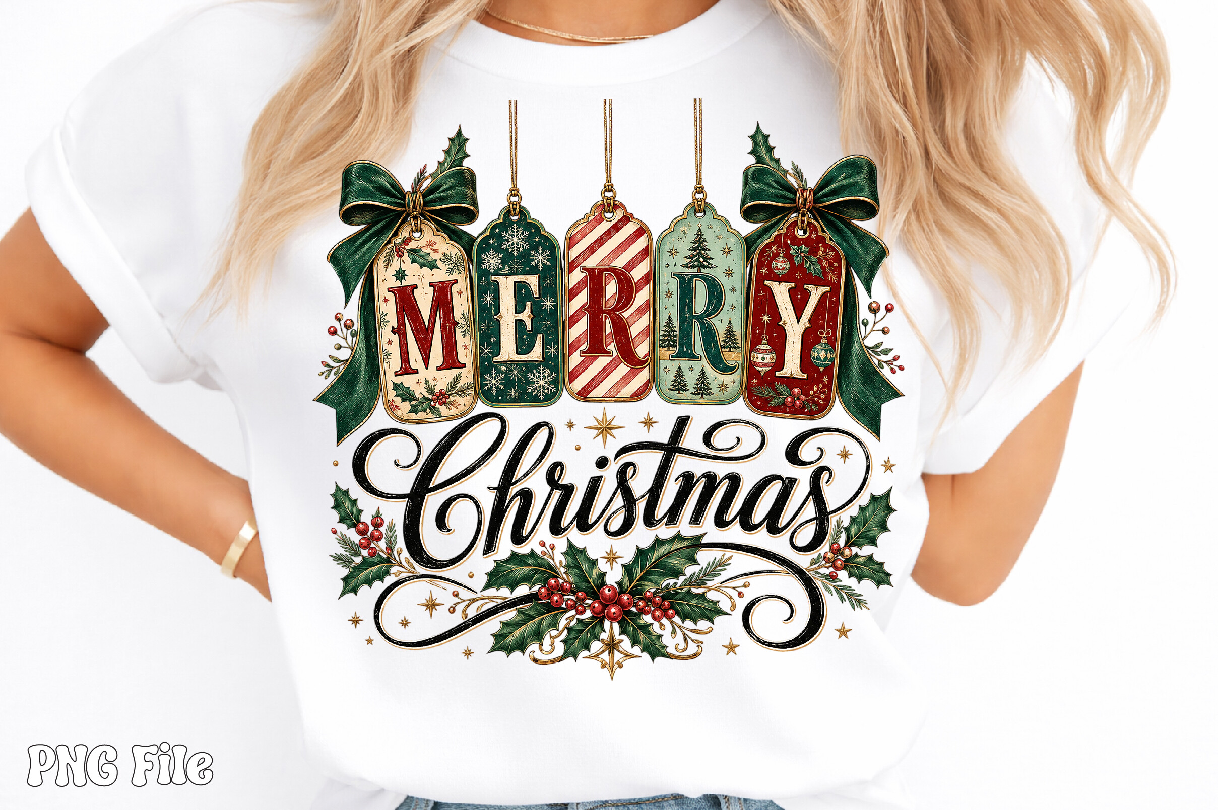 Merry Christmas Gift Tag PNG